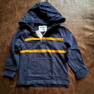 Old Navy Kids Hoodie in Dark Blue and Mustard